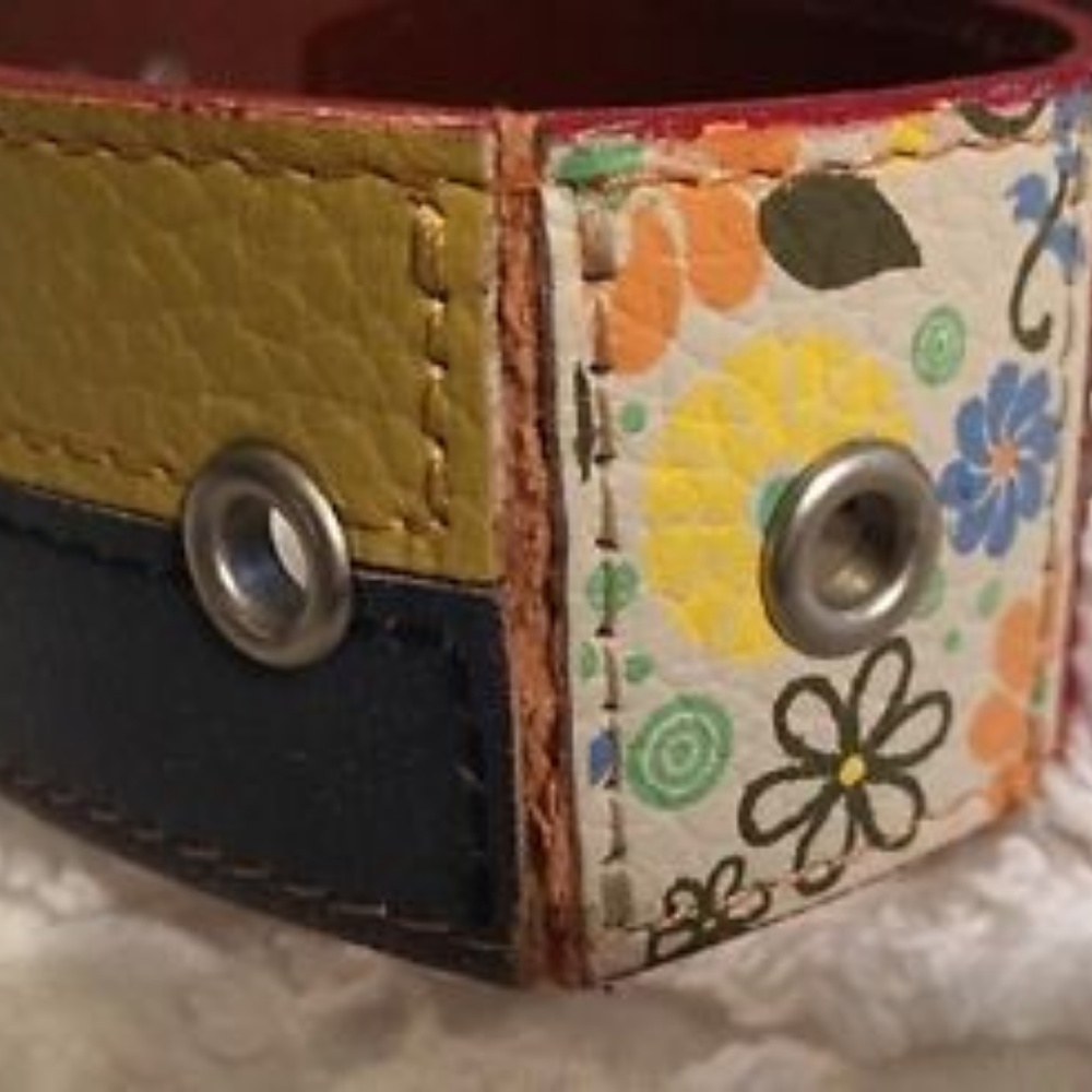 Fossil Multi Colored Leather Patchwork - image 5